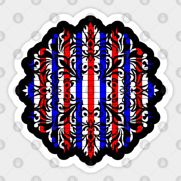 US flag colored design Sticker by MICRO-X